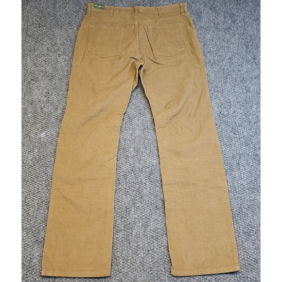 NWT Eddie Bauer Mens Corduroy Pants 5 Pocket Tan Straight Fit Size 36x34 - Picture 6 of 6